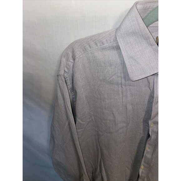 T. Harris Dress Shirt Men’s Size XL Gray Button Up Long Sleeve - Picture 5 of 12